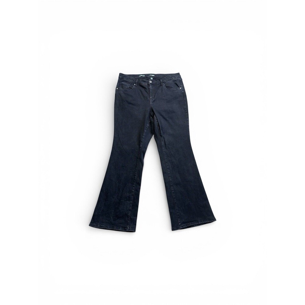 Wild Fable Flare Jeans Women’s 17/XXL Low Rise Y2K Bohemian Black Trousers